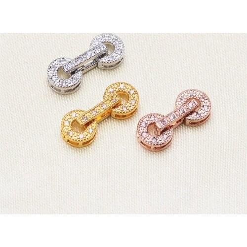 Jewelry Making DIY Golden/Silvery Connector Clasps Findings Women Fashion Beads Pearls Bracelets Metal Clasps Accessories YLPJ