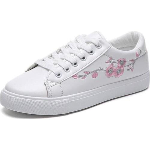 Womens Vulcanize Shoes Fashion Autumn New Casual Classic Solid Color Pu Leather Shoes Women Casual White Shoes Sneakers