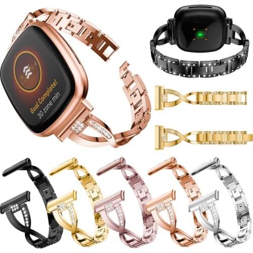 Metal watch Strap For Fitbit Versa 3 band strap Screwless Stainless Steel Bracelet For Fitbit sense Wristbands Replace Accessory
