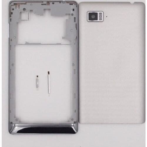 BaanSam New Middle Frame Battery Door Back Cover Housing Case For Lenovo K910 With Camera Lens+Power Volume Buttons