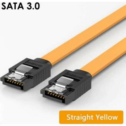 WHOLESALE 1000 pcs SATA 3 III 3.0 Data Cable 6Gbps For HDD SSD with Angle and Lead Clip