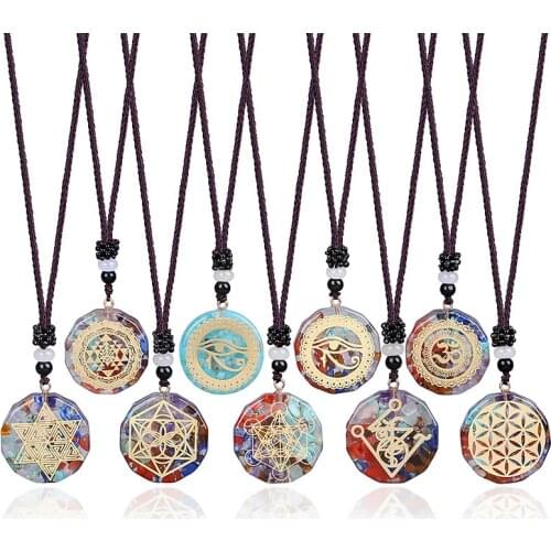 Orgone Energy Pendant Sri Yantra Necklace Sacred Geometry Chakra Energy Necklace Meditation Jewelry Gifts