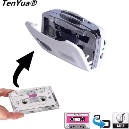 Portable Cassette Tape to MP3 Converter for Windows XP / Vista / 7 Plug and play USB Flash Drive Capture Audio Music Player