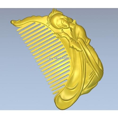 Comb with beauty_2 3d model relief for cnc in STL file format