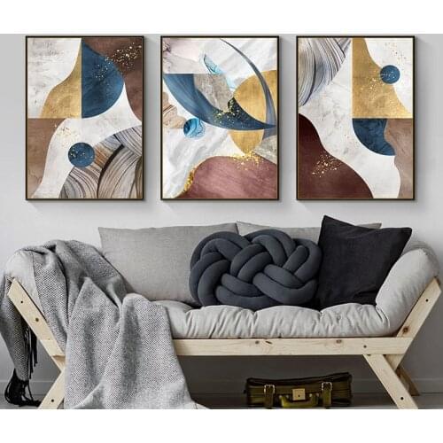 Unframed Modern Abstract Canvas Art Painting Prints Nordic Style Posters Wall Decorative Pictures Home Decor