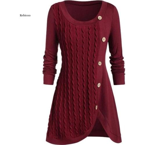 Gothic Knitted Sweater Women Long Pullovers Striped Loose Winter Plus Size Sweaters Jumpers Mujer Jersey Sweaters tops