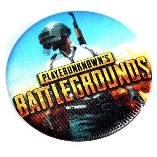 Game Playerunknowns Battlegrounds Letter Logo Brooch Tinplate Badge Cloth Pin For Fans Gift