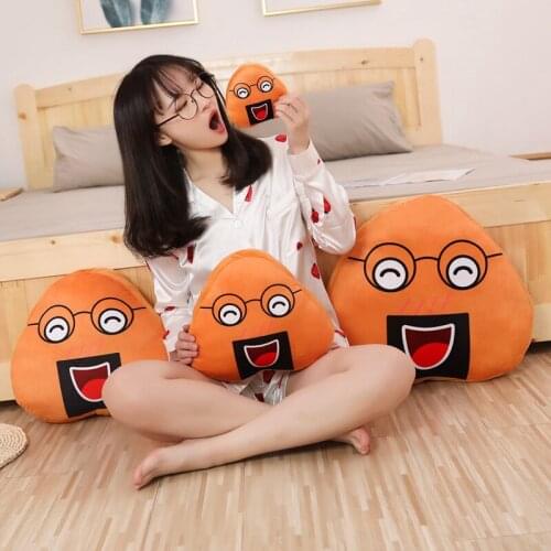 30-50CM New 1PC Japanese Sushi Rice Pillow Cushion Creative Stuffed Plush Toy Cute Balls Doll Fun dumplings Warmly Hand Pillow