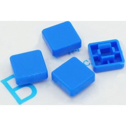 1000pcs/lot A14 square key cap 12*12*7.3mm Button cap switch cap 12 * 12 * 7.3 mm hat white blue red black green