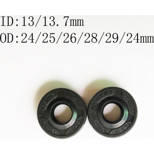 13X24X6.5 13X24X7 13X25X5 13X25X6 13X26X5 13X28X7 13X29X9 13.7X24X5MMNBR Shaft Skeleton Oil Seal TC Nitrile Rubber Ring Gasket