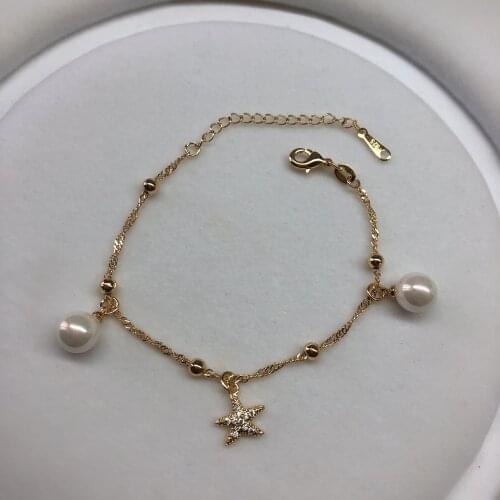 Starfish Bracelet Chain Findings Fashion Bracelet Chain Settings Jewelry Parts Fittings Accessories for Pearls Beads Crystal