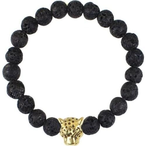 8mm volcanic Gemstone Mala Bracelet 7.5 inches men Sutra Healing Chakas Unisex Bead Wrist cuff Bless Lucky