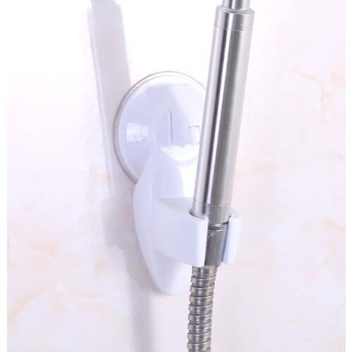 1 Piece Bracket-free Shower Adjustable Head Base PVC Bathroom With Suction Cup Sturdy Shower Supplies W3JE