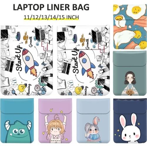 Laptop Sleeve for Huawei Matebook 13 14 pro 16.1 2021 PU leather laptop case Matebook D14 D15 2020 Liner Sleeve Case Cartoon
