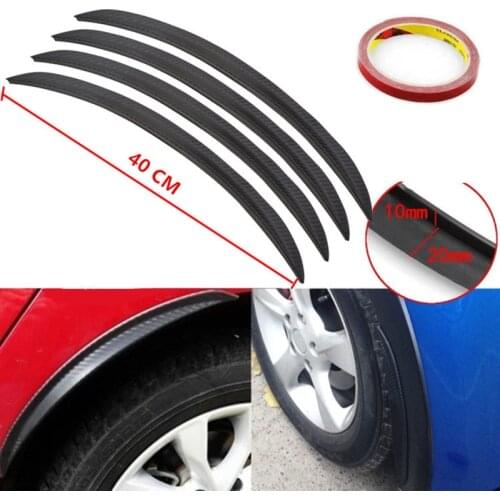 High Strength 40cm Wheel Eyebrow Arch Decorative Strip Carbon fiber Car Tires Eyebrow for Round Rubber Auto Protective Stickers