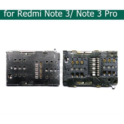 For Xiaomi Redmi Note 3/ Note 3 Pro SIM Card Reader Card Slot Tray Holder Connector Socket Repair Spare Parts