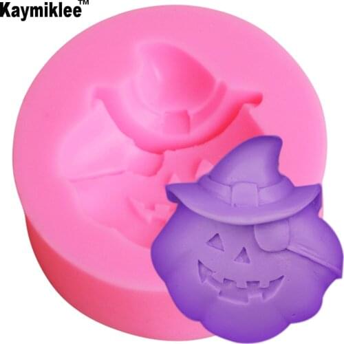 M2029 Halloween Silicone Mold 3D Pumpkin Craft Art Soap Molds Resin Clay Candle Mould DIY Sugar Paste Chocolate Candy Moulds