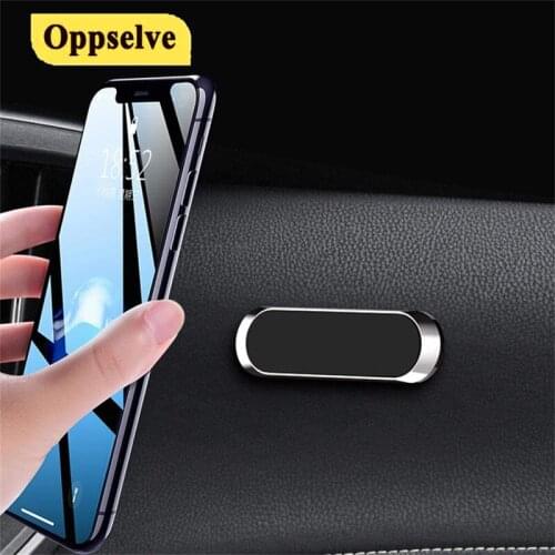 Metal Plated Mobile Car Phone Holder Accessories Magnetic Car Dashboard Phone Holder Car Vent Strip Stand Mobile Phone Holder