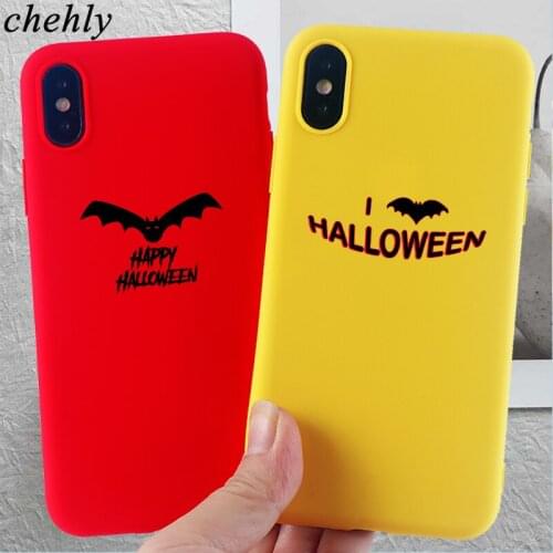 Cool Bat Phone Case for iPhone X XR XS Max 8 7 6s Plus Halloween Witch Cases Soft Silicone Fitted Mobile Phone Accessories Cover