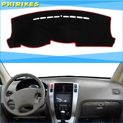 Car Styling Dashboard Cover Mat Pad Sun Shade Instrument Protect Carpet Accessories For Hyundai Tucson 2005 2006 2007 2008 2009