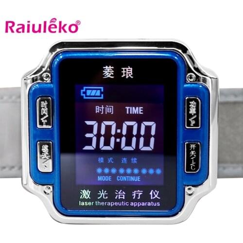 650nm Laser Treatment Wrist Type for Rhinitis Diabetes High Blood Pressure Thrombus Lowering Cholesterol Laser Illuminator