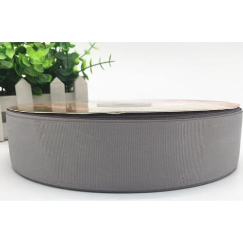 5 Yards High Quality Ribbon 6/10/15/20/25/38/50mm Wedding Decoration Grosgrain Ribbon Gift Wrapping Christmas Ribbon #Grey