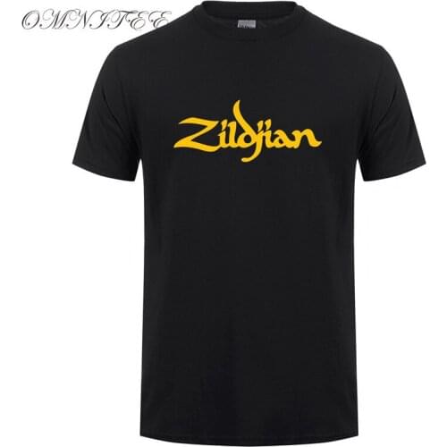 Summer New Zildjian Men T Shirt New Printed T-shirt Men Short Sleeve Cotton T Shirts Top Tees Clothing XS-3XL OT-357