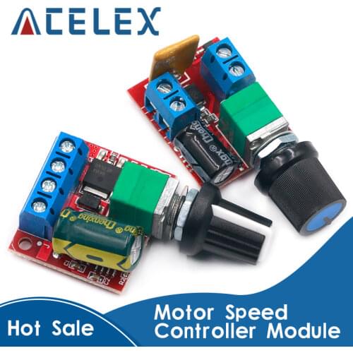 Mini DC-DC 4.5V-35V 5A 90W PWM DC Motor Speed Controller Module Speed Regulator Control Adjust Board Switch 12V 24V PN35