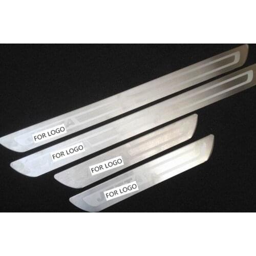 Exterior Door Tread sill scuff plate Trim Stainless Steel 4pcs For 2011 -2012 JETTA 6 MK6