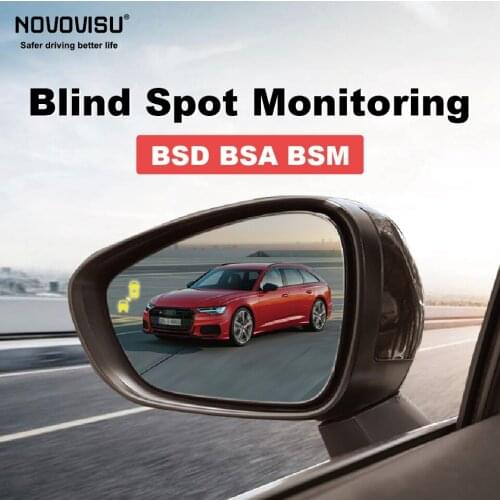 NOVOVISU Car BSD BSA BSM Blind Spot Detection Driving Warning Safety Radar Alert Mirror For Audi S6 2013 2014 2015 2016 2017 201
