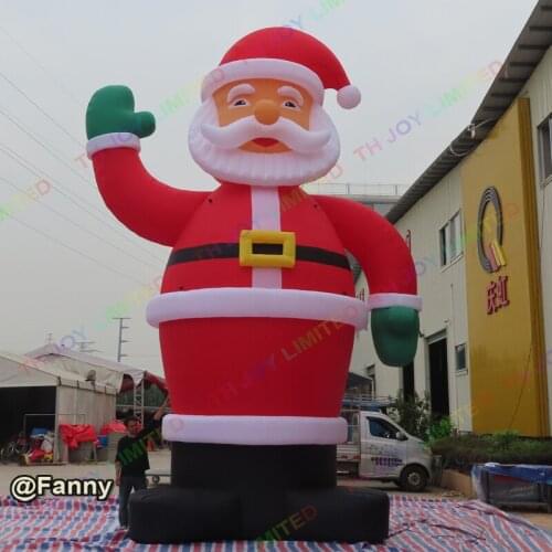 New Customized 20ft 6m Giant Inflatable Christmas Santa Claus Xmas old man cartoon