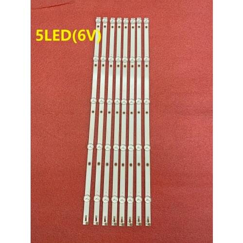 New Kit 8 PCS 5LED or 6LED LED backlight strip for 55PUF6092 K550WDC1 A2 4708-K550WD-A2113N01 471R1P79 4708-K55WDC-A1113N01