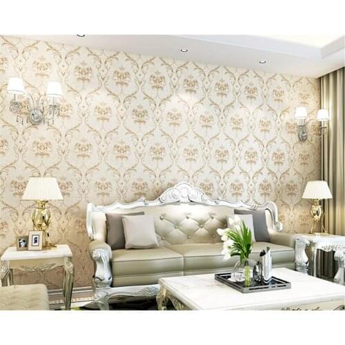 Beibehang Jane Europe bronzing carved nonwoven wallpaper living room bedroom background wall papel de parede 3d wallpaper tapety