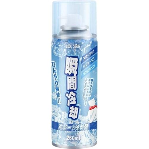 260ml Car Summer Heatstroke Prevention Refrigeration Artifact Refrigeration Spray Summer Air Cool Artifact Fast Cooling Spray