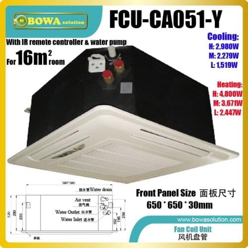 Ceiling cassette units make each served area an independent controlled temperature zone to suit diverse requirements