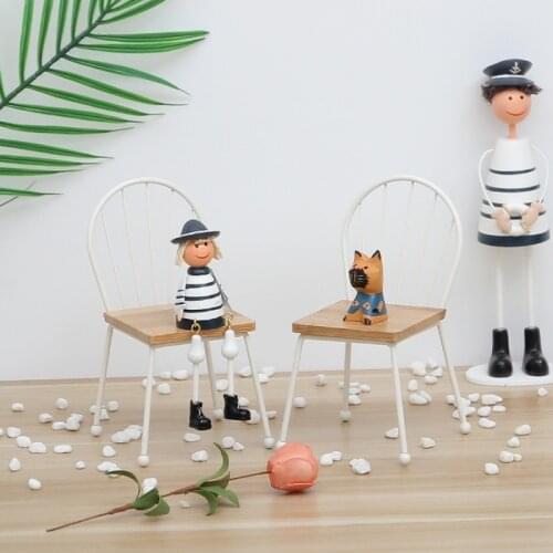PULUZ Photo studio prop Solid Wood Mini Chair Decorations Micro Landscape Photography Props Accessoires