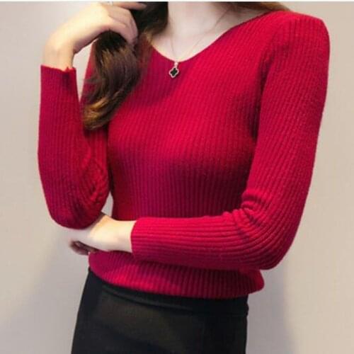 QLYFQY Women's V-Neck Pullovers