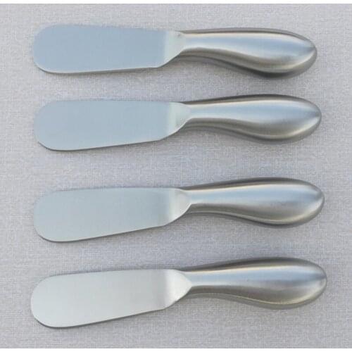 LBER 4-Piece Cheese And Butter Spreader, One-Piece Stainless Steel, Christmas Gift, Birthday/Party, Wedding/Anniversary And Fath
