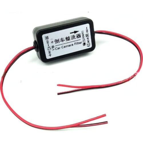 12V DC Power Relay Capacitor Filter Rectifier for Car Rear View Backup Camera Auto Car Eliminate Interference Connector