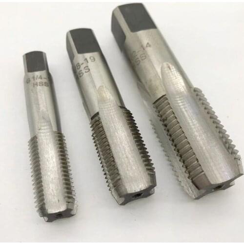 Piping Thread Tap HSS Screw Tap Hardened For Wire Tapping Water Pipe Teeth Spiral Point Tap Threading Tool
