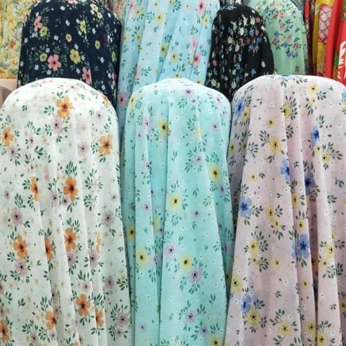 Chiffon Fabric Shirt Shirt Dress Shawl Soft Skirt Scarf Clothing Accessories Print Fabric