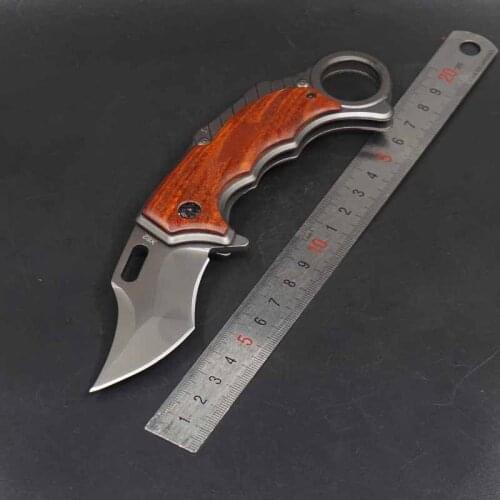 Folding Karambit Knife cs go Outdoor Camping Hunting Pocket Tactical Knife Survival Claw Knives EDC Self-defense Combat Tools