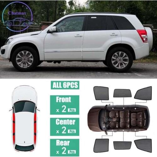 For Suzuki Grand Vitara 2015-2019 Window Sunshade UV Protection Ray Blocking Mesh Laser Block Black Net Yarn