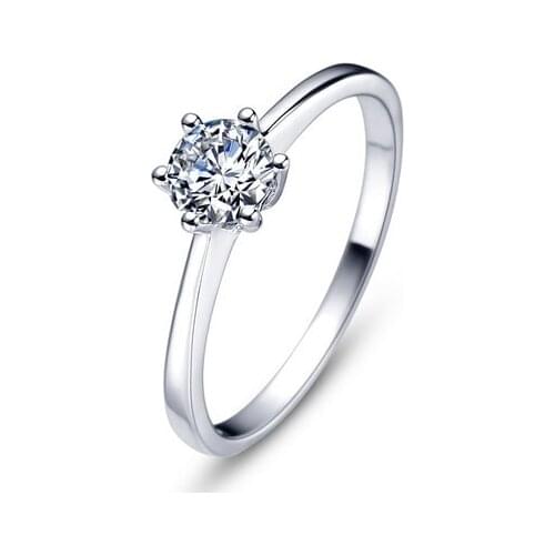 Lose money promotion classic design ring for women shiny zircon 925 sterling silver ladies wedding rings jewelry gift