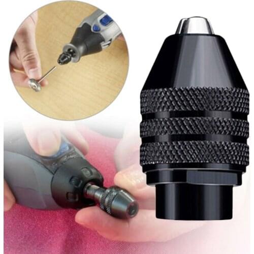 1 Pcs Keyless Impact Drill Chuck 0.4-3.4mm Converter Replacement Parts For Rotray Tool Electric Drill Accessories