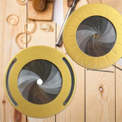 Adjustable Rotary Circle Template Measuring & Drawing Ruler 304 Stainless Steel Drafting Ruler Measurement Hand Tool for Circles