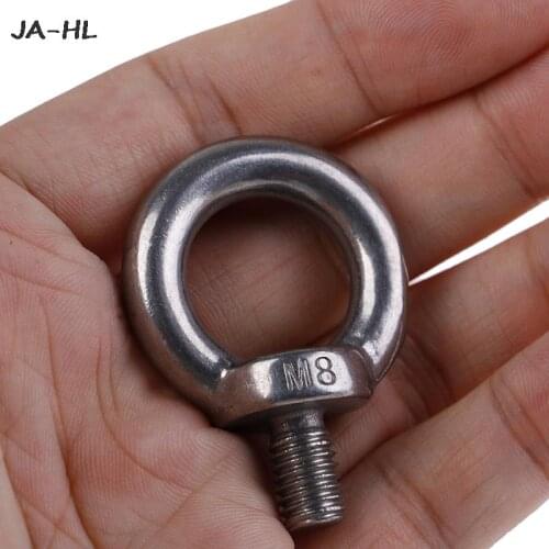 1Pc New M4 M5 M6 M8 304 Stainless Steel Marine Lifting Eye Screws Ring Loop Hole for Eyebolt Dropshipping