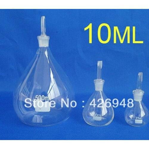 10ML Lab pycnometer specific gravity bottle density bottle picknometer picnometer