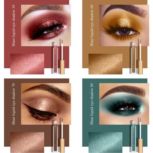 10Pcs/Set Female Eyeshadow Long Lasting Liquid Glitter Liquid Long Lasting Makeup Eyeliner Makeup Eyeshadow for Girl