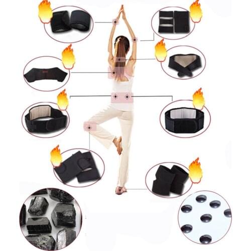 11Pcs Tcare Self-heating Tourmaline Belt Magnetic Therapy Neck Shoulder Posture Correcter Knee Support Brace Massager Products